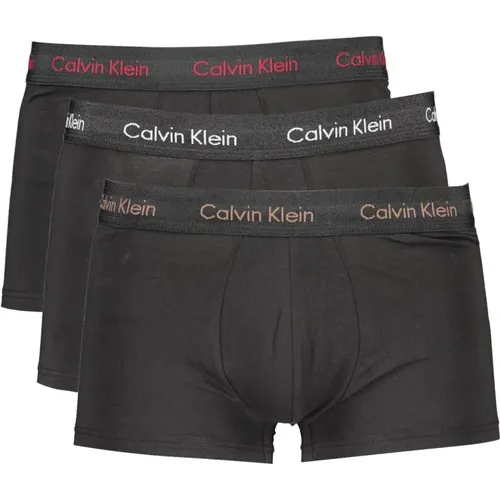 Stretch-Baumwoll-Boxershorts Tri-Pack Schwarz , Herren, Größe: S - Calvin Klein - Modalova