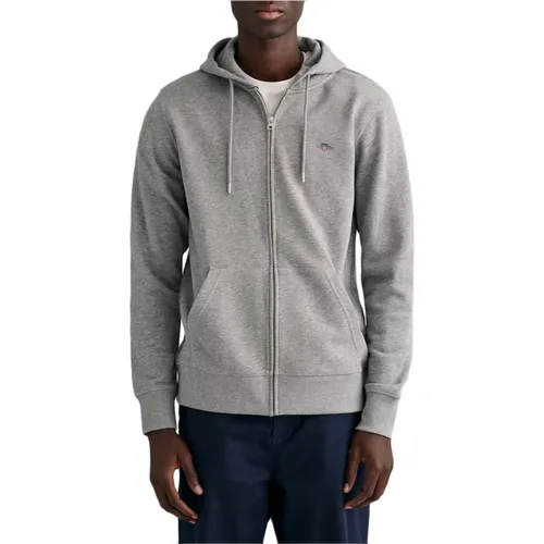 Durchgehender Reißverschluss Hoodie - Gant - Modalova