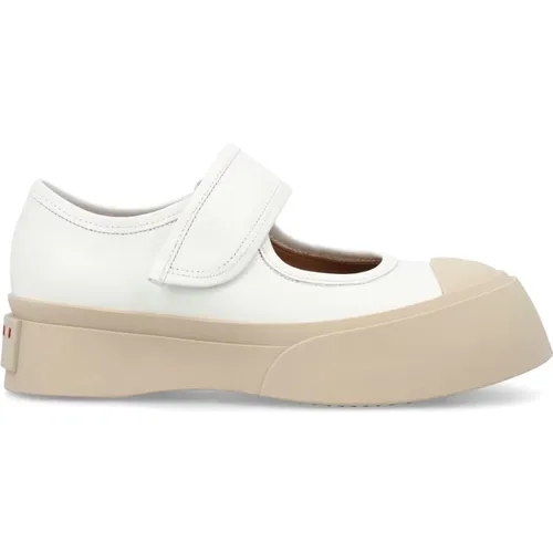 Weiße Geschlossene Lily Sneakers , Damen, Größe: 39 EU - Marni - Modalova
