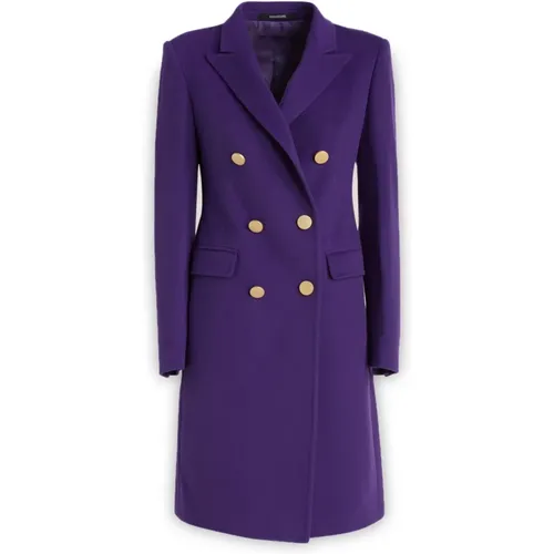 Double-Breasted Coats , female, Sizes: S, XS - Tagliatore - Modalova