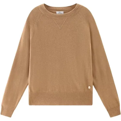 Classic Crewneck Sweater , female, Sizes: S, M, XL, L - Woolrich - Modalova