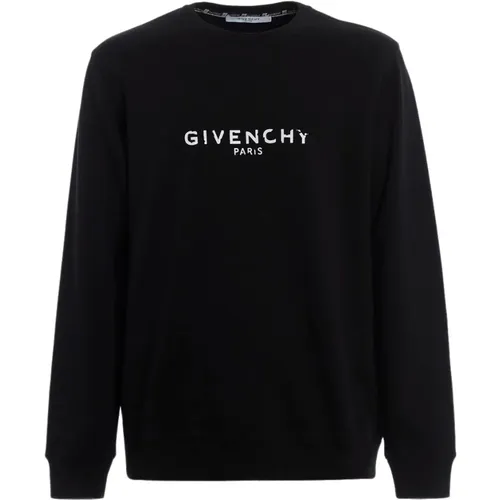 Schwarzer Logo-Sweatshirt , Herren, Größe: XS - Givenchy - Modalova