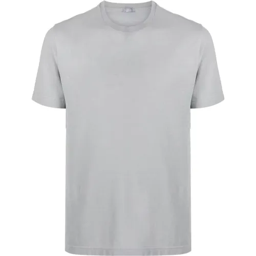 Mens Clothing T-Shirts Polos Grey Ss23 , male, Sizes: L, 2XL, XL, M - Zanone - Modalova