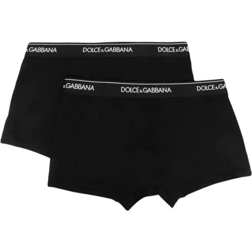 Logo Waistband Boxers in , male, Sizes: M, S - Dolce & Gabbana - Modalova