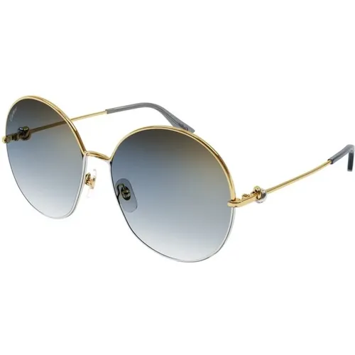 Sonnenbrille, Stil: Gold/Grau - Cartier - Modalova