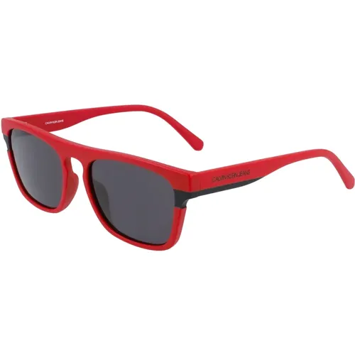 Rot/Graue Sonnenbrille - Calvin Klein Jeans - Modalova