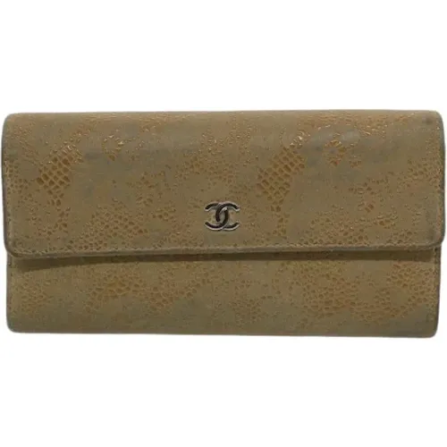 Pre-owned Suede wallets , female, Sizes: ONE SIZE - Chanel Vintage - Modalova