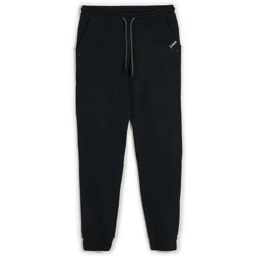 Slim Fit Baumwoll-Sweatpants mit Rippbündchen , Herren, Größe: S - Munich - Modalova