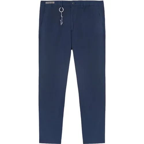 Blaue Casual Chino Hose mit Coulisse , Herren, Größe: L - PAUL & SHARK - Modalova