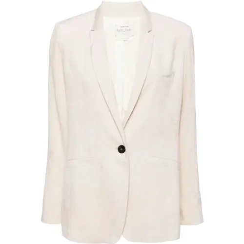 Corduroy Jackets Ivory White , female, Sizes: S - Forte Forte - Modalova