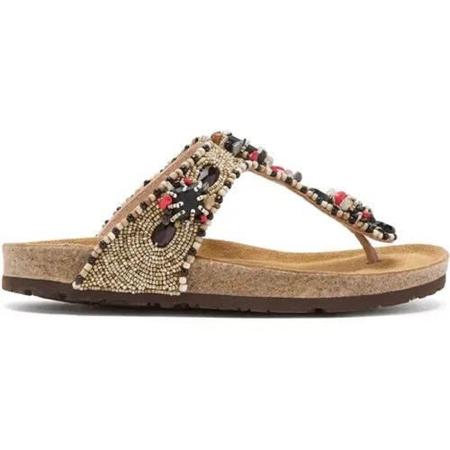 Flat Sandalen , Damen, Größe: 36 EU - MALIPARMI - Modalova