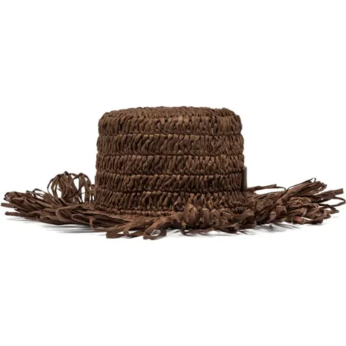 Summer Straw Crochet Hat Marcella , female, Sizes: ONE SIZE - Gianni Chiarini - Modalova