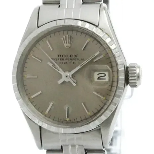 Pre-owned Stainless Steel watches , female, Sizes: ONE SIZE - Rolex Vintage - Modalova