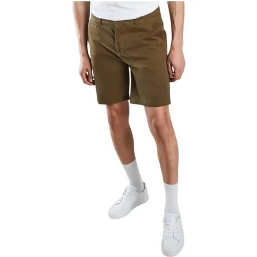 Chino Short 5 pockets , male, Sizes: W28, W29 - Cuisse de Grenouille - Modalova