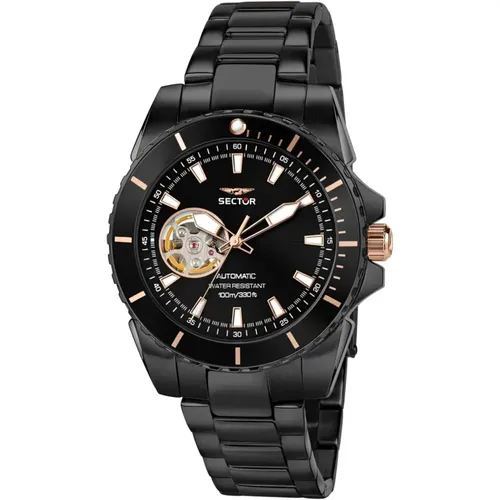 Automatic Men's Watch Stainless Steel , male, Sizes: ONE SIZE - Sector No Limits - Modalova