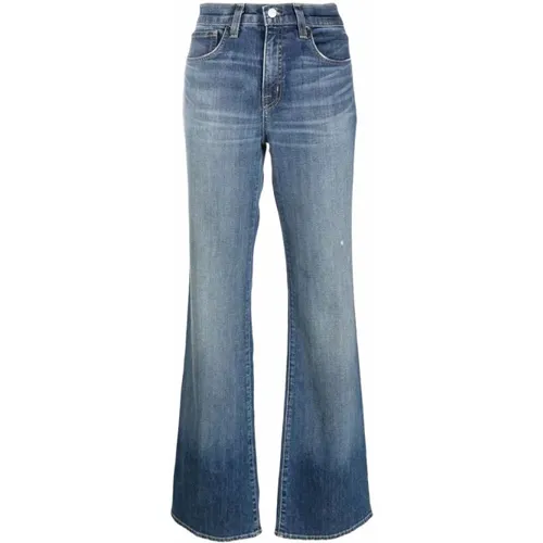 Blaue Flared Denim Jeans , Damen, Größe: W25 - Nili Lotan - Modalova