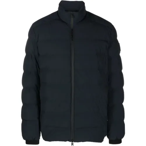 Blaue Logo-Patch Steppjacke - Woolrich - Modalova