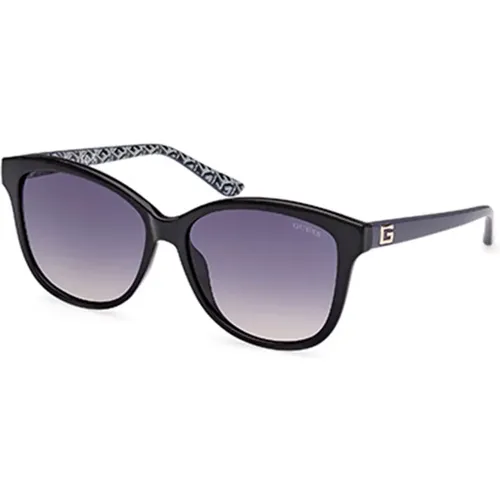 Stylische schwarze Sonnenbrille mit grauen Gläsern,Stilvolle Braune Sonnenbrille,Stylische Sonnenbrille mit grünen Gläsern - Guess - Modalova