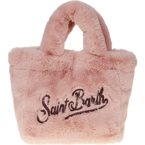 Soft Mini Vanity Embroidered Fur , female, Sizes: ONE SIZE - MC2 Saint Barth - Modalova