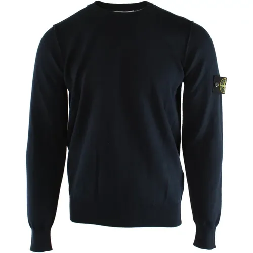Cotton Sweater 8015540b2 a0020 , male, Sizes: S, M - Stone Island - Modalova