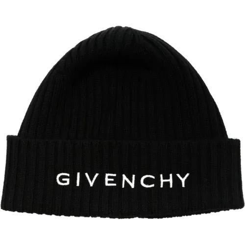 Embroidered Wool Hat Folded Brim , male, Sizes: ONE SIZE - Givenchy - Modalova