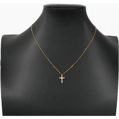 Pre-owned Gold necklaces , female, Sizes: ONE SIZE - Cartier Vintage - Modalova