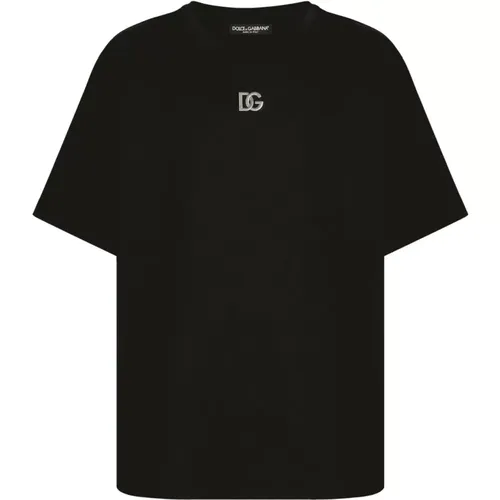 Round Neck T-shirt , male, Sizes: XL - Dolce & Gabbana - Modalova