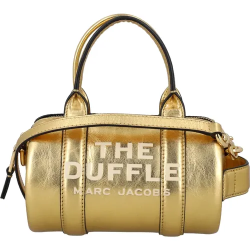 Gold Mini Duffle Bag Handbag , female, Sizes: ONE SIZE - Marc Jacobs - Modalova