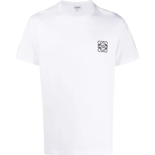 Embroidered Logo T-Shirt in , male, Sizes: S, 2XL, M, XL - Loewe - Modalova