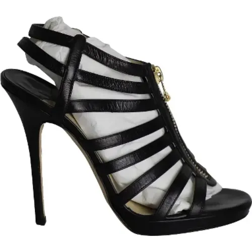 Pre-owned Leather sandals , female, Sizes: 6 1/2 UK - Jimmy Choo Pre-owned - Modalova
