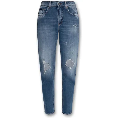 Slim Fit Blaue Jeans , Damen, Größe: XS - Dolce & Gabbana - Modalova