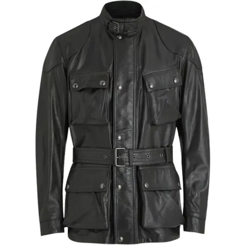 Premium Leather Trialmaster Panther Jacket , male, Sizes: L, 2XL, XL, M, S - Belstaff - Modalova