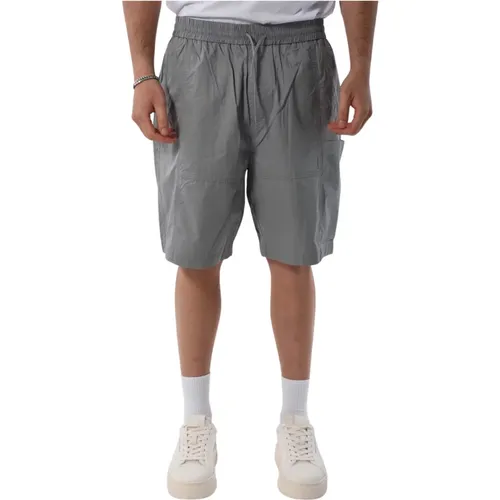 Bermuda Shorts aus Baumwolle mit Taschen , Herren, Größe: W32 - Armani Exchange - Modalova