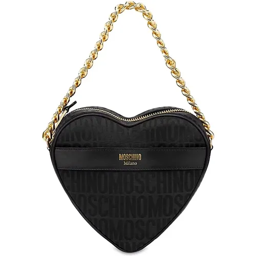 Stilvolle Lederhandtasche Moschino - Moschino - Modalova