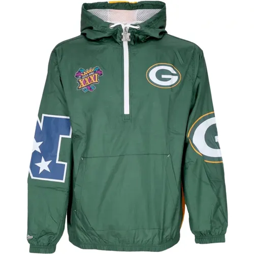 Bay Packers Windbreaker Anorak Jacke - Mitchell & Ness - Modalova