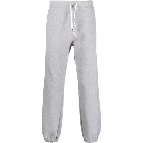 Grey Cotton Sweatpants with Adjustable Waistband , male, Sizes: M, L - Autry - Modalova