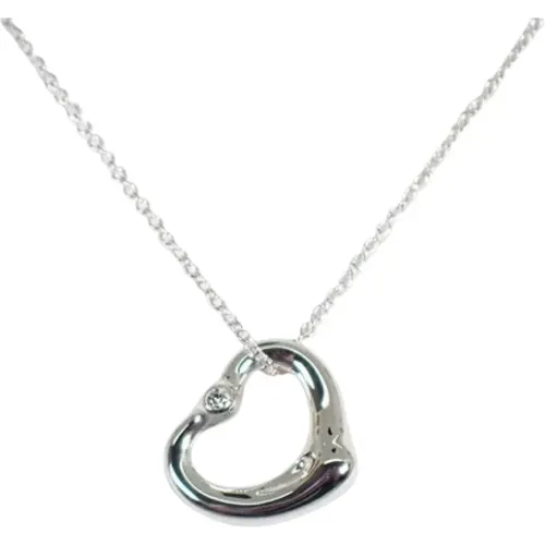 Pre-owned Silver necklaces , female, Sizes: ONE SIZE - Tiffany & Co. Pre-owned - Modalova