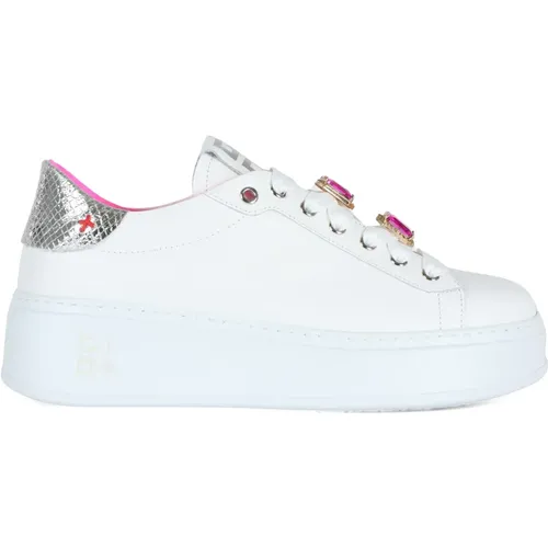 Geco Leather Sneakers , female, Sizes: 3 UK, 4 UK, 5 UK, 6 UK - Gio+ - Modalova