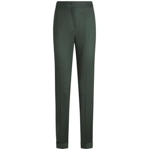 Wool Trousers Slim Fit , female, Sizes: XL, XS, L - ETRO - Modalova