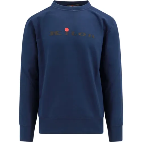 Crew-neck Sweatshirt, Made in Italy , male, Sizes: L, M, 2XL, XL - Kiton - Modalova