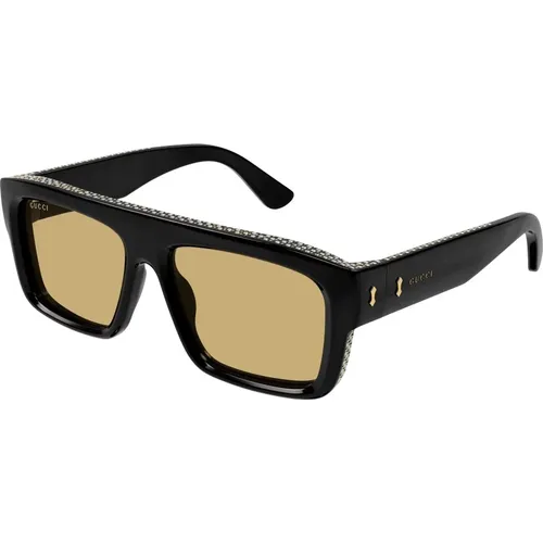 Square Sunglasses with Iconic Rivets , male, Sizes: 55 MM - Gucci - Modalova