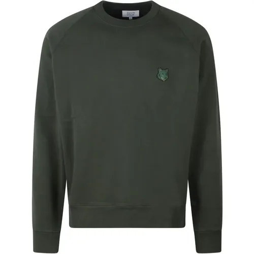 Bold Fox Bestickter Sweatshirt , Herren, Größe: L - Maison Kitsuné - Modalova