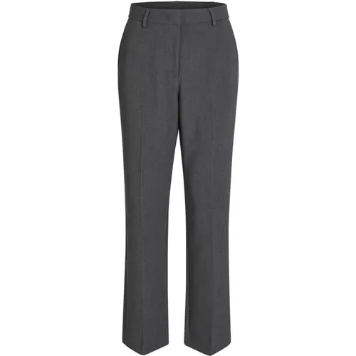 Elegant Wide Leg Trousers Light Grey - RUE de FEMME - Modalova