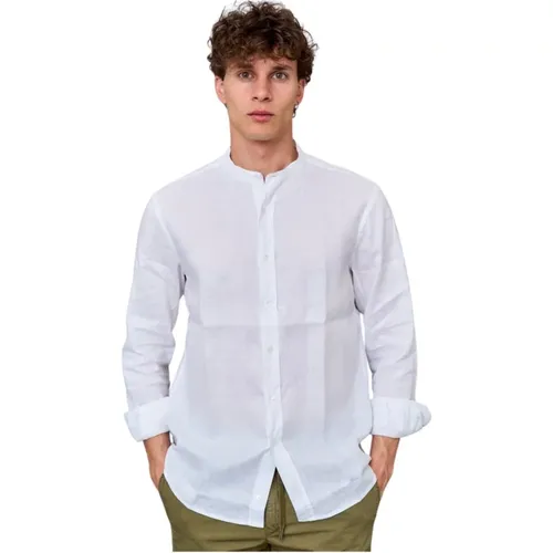 Formale Hemden, Upgrade deinen formellen Look mit s 85072 Bianco Camicia , Herren, Größe: 2XL - Aspesi - Modalova