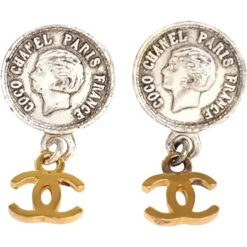 Pre-owned Metal earrings , female, Sizes: ONE SIZE - Chanel Vintage - Modalova