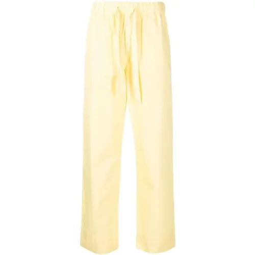 Zitronen Popeline Schlafanzughose , Damen, Größe: S - Tekla - Modalova