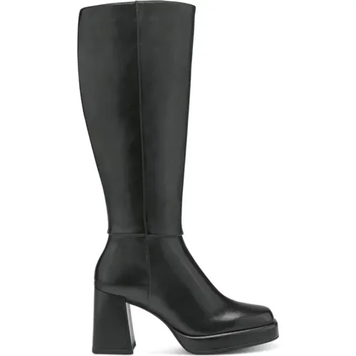 Elegante Schwarze Stiefeletten , Damen, Größe: 38 EU - tamaris - Modalova