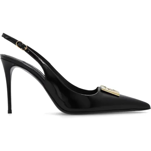 Leather pumps , female, Sizes: 6 UK, 5 1/2 UK, 7 1/2 UK, 7 UK, 3 1/2 UK, 4 1/2 UK, 3 UK, 8 UK, 4 UK, 6 1/2 UK - Dolce & Gabbana - Modalova