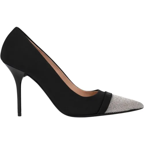Schwarze halbhohe spitze Schuhe , Damen, Größe: 38 EU - Love Moschino - Modalova
