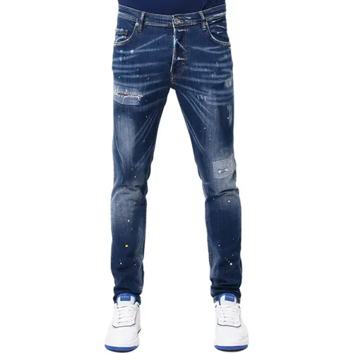Herren Skinny Jeans Blau/Multi , Herren, Größe: W29 - My Brand - Modalova